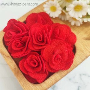 گل رز پارچه ای قرمز